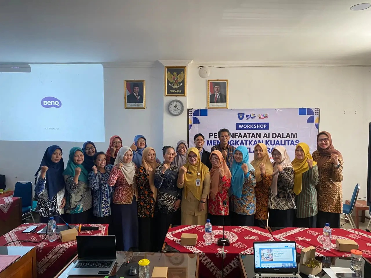 Workshop Pemanfaatan AI dalam Pembelajaran Tingkatkan Kompetensi Guru SMK Tunas Bangsa Tawangsari